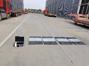 Timbangan Jembatan Portabel untuk Truk Kapasitas 30-150T Tampilan LCD Digital