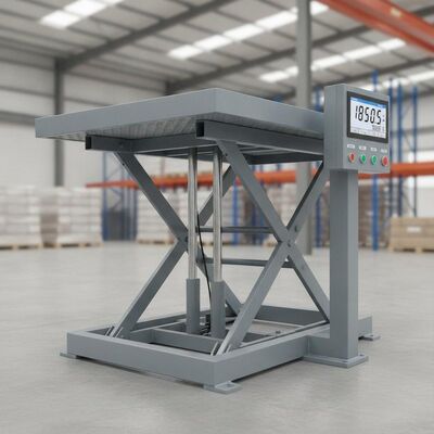 2000kg Kapasitas Platform penimbang hidraulik dengan 1500 x 1200mm Skala Lifter Meja untuk Industri Lift Meja