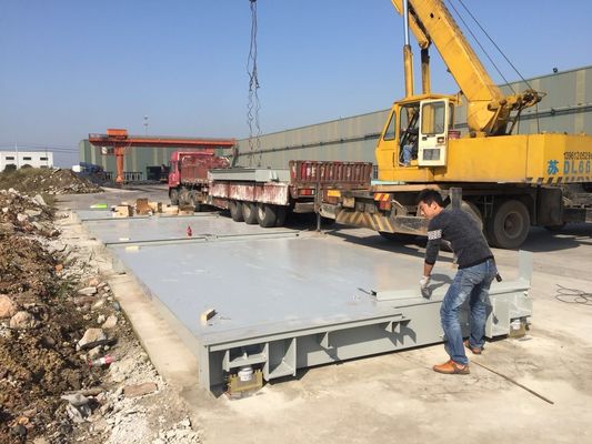 Timbangan Truk Lorry Dump 80 Ton 100 Ton Weighbridge 21 Meter