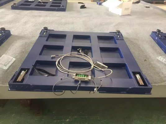 5x5 Low Profile Floor Scale 2 Ton Mesin Berat Presisi Tinggi Sel Beban